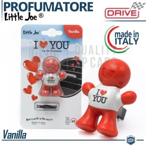 PROFUMATORE Auto Omino LOVE YOU Little Joe® | Profumo VANIGLIA 45gg | Idea Regalo San Valentino