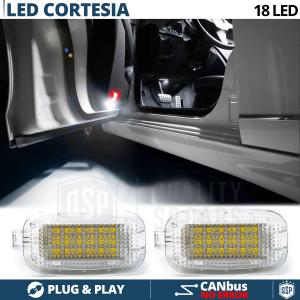 2 Luci di Cortesia LED Per MERCEDES | Placchette LED Sottoporta CANbus Luce Bianca POTENTE