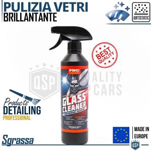 Pulizia VETRI Auto Professionale Detergente ANTISTATICO Lucidante | LEGENDS Detailing | MADE IN EUROPA