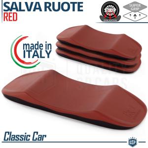 Cuscini SALVA GOMME Anti-ovalizzanti Rossi, per AUTO D' EPOCA | Originali Kuberth V Classic Car MADE IN ITALY