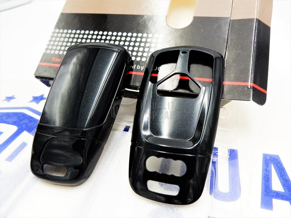 Coque Rigide Clé Télécommande NOIR métallique pour Audi A5 (B9/8W6) Housse  de Protection en Abs
