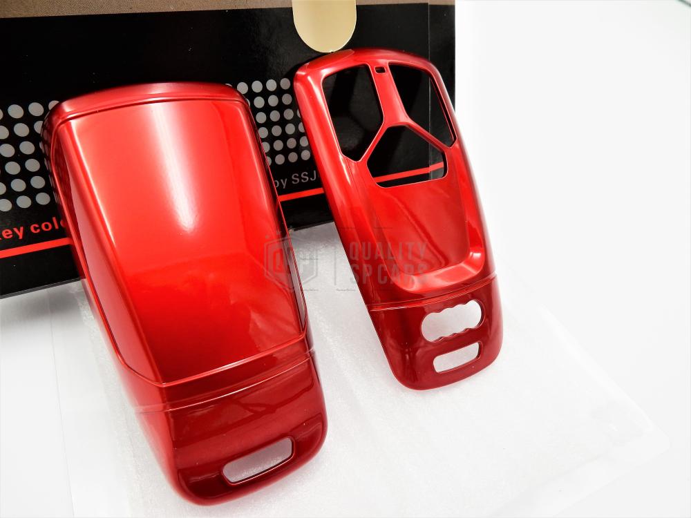 Coque Rigide Clé Télécommande Rouge métallique pour Audi A5 (B9/8W6) Housse  de Protection en Abs