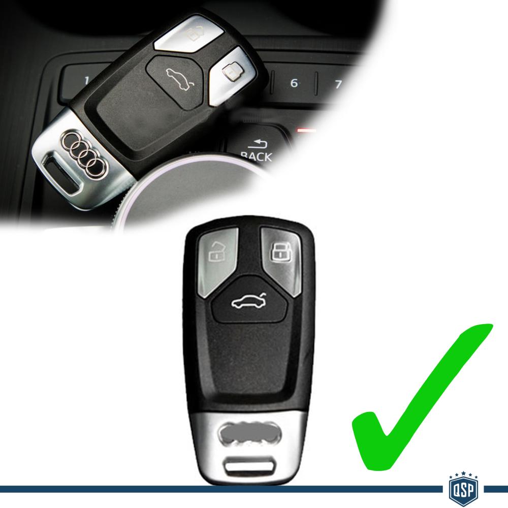 Metallic White Hard Remote Key Cover for Audi A4 (B9) PROTECTOR