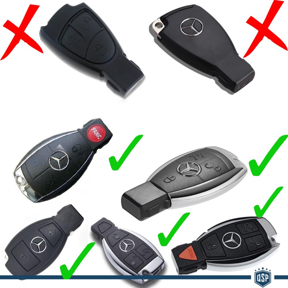 Rigid Schlüssel Fernbedienung Schutz Hülle Schwarz für Mercedes V