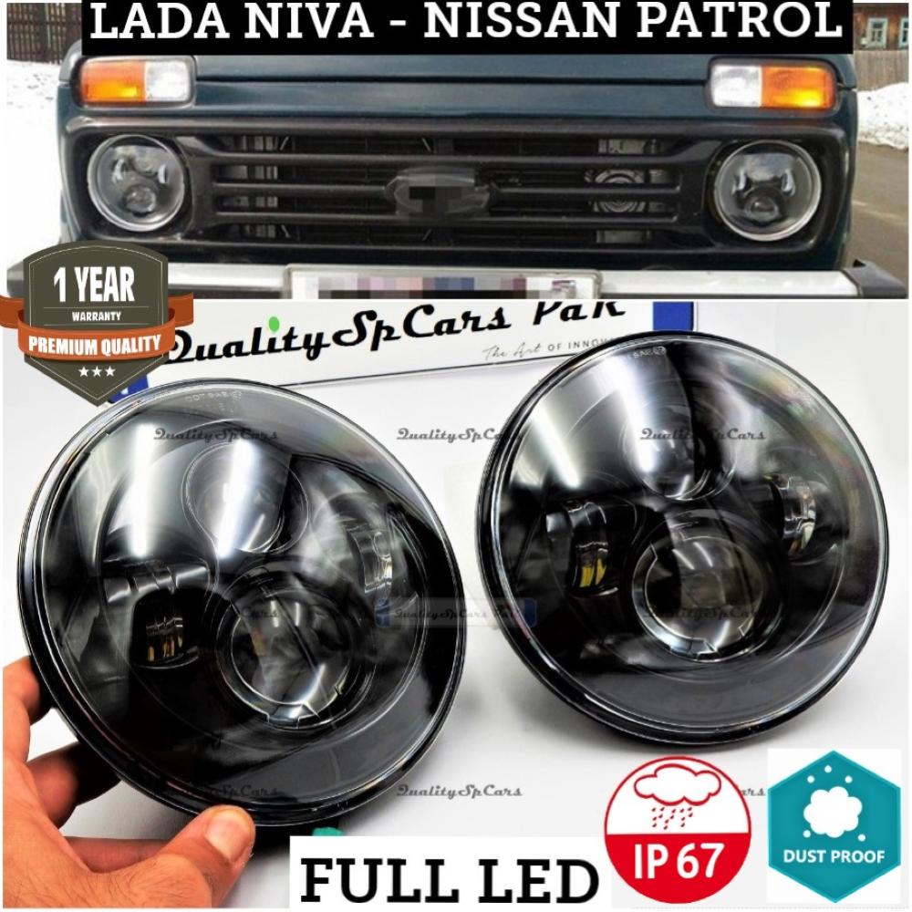 X2 Full LED 7 Inches Headlights 6500K for LADA VAZ NIVA HEADLIGHT Parking  Lights - Low Beam - High Beam