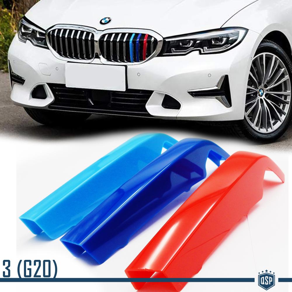3x Grille COVER STRIPES for BMW 3 Series (G20) 2019> in Colors M Sport  Tuning