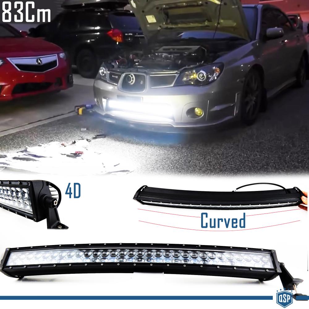 1 Barre Led 6000K Curvée pour Subaru SUV Off-Road 83 CM Réglable Lumière  Spot