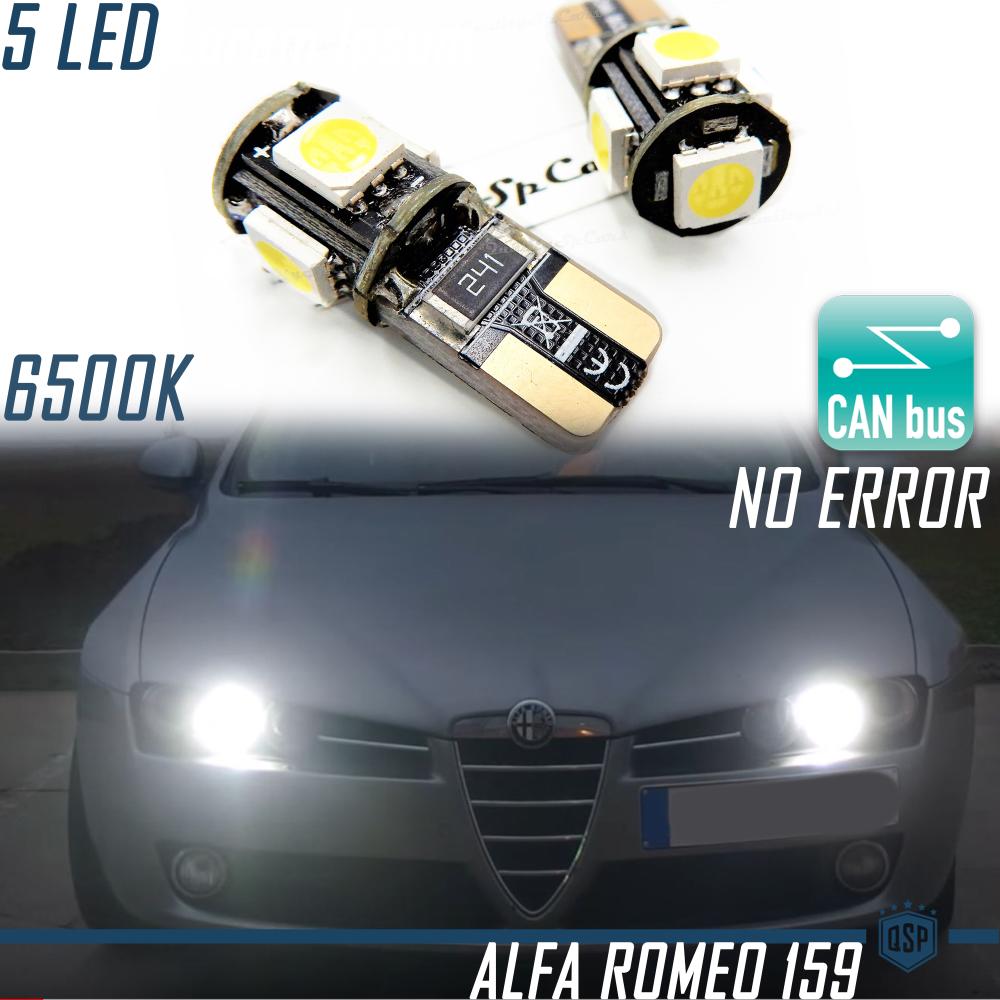 2x LED Standlicht Birnen für Alfa Romeo 159 (05-11), T10 W5W 6500K Weiß  Eis
