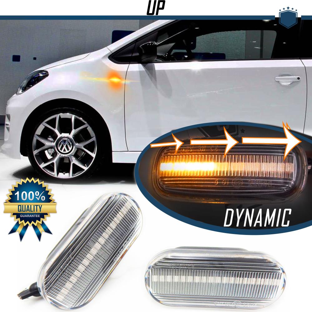 X2 Dynamischer LED Seitenblinker Sequeniell Für VW UP (2011>)