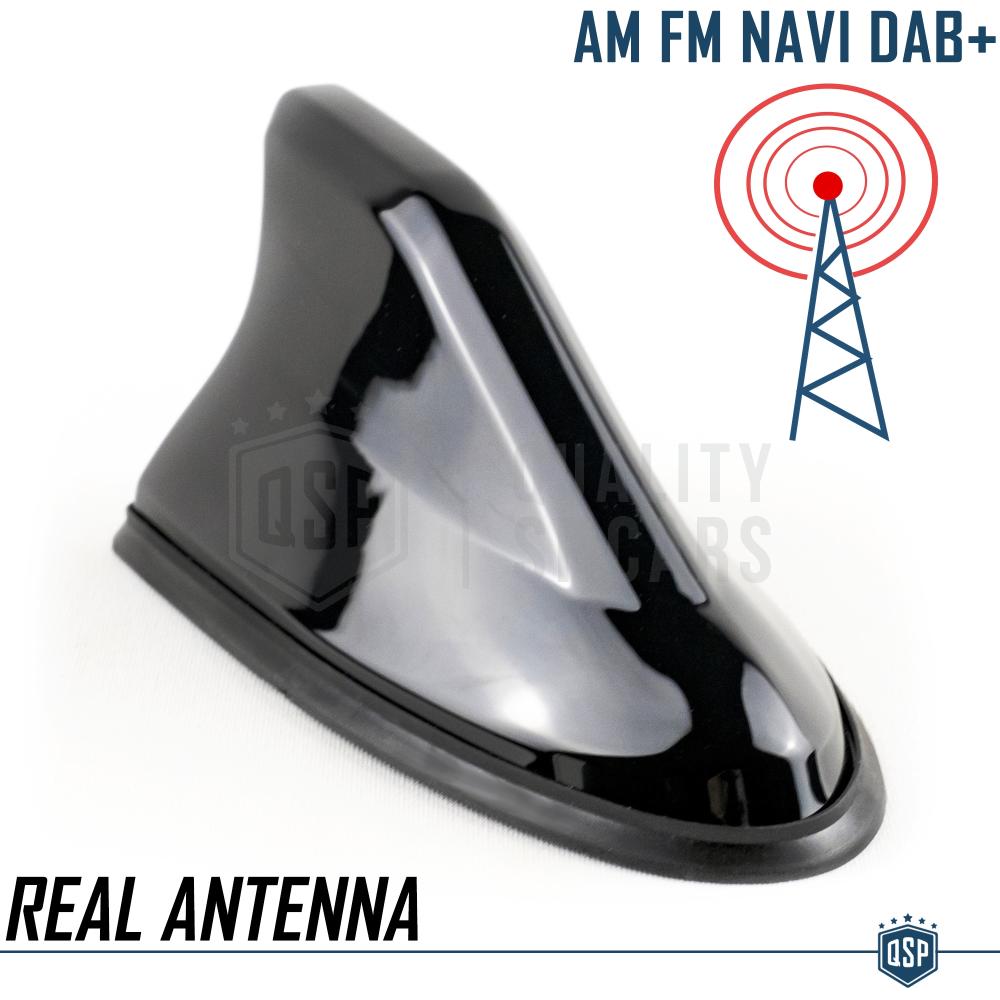 Antenne De Toit Aileron Requin pour Honda Civic Radio AM/FM Noir –  omac-france