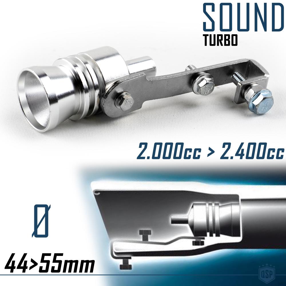 Auto Turbo Sound Pfeife Endrohr Tuning | Auspuff Turbopfeife Simulator |  Ventil für Schalldämpfer Ø 44-55mm