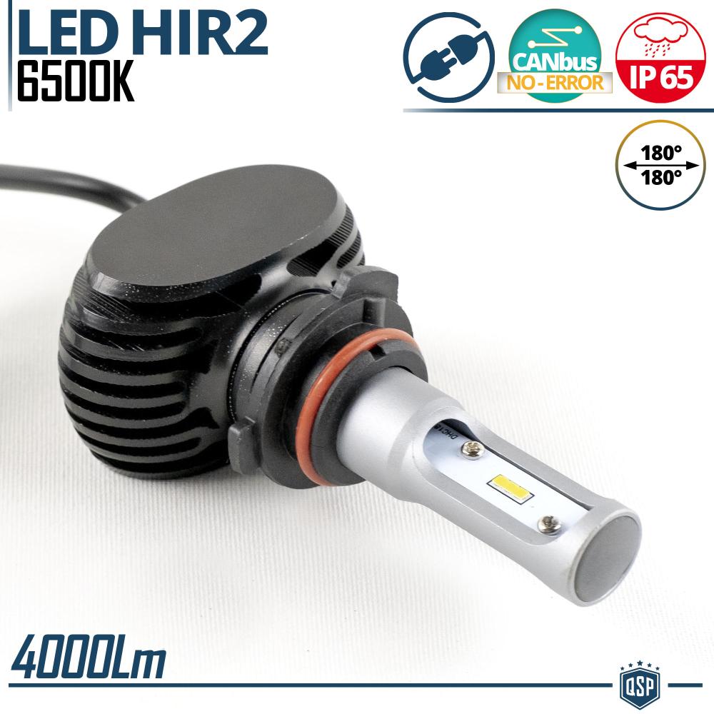 1 HIR2 LED Lampe Glühbirne CANbus | Led Scheinwerfer weißes Licht 6500K  4000LM