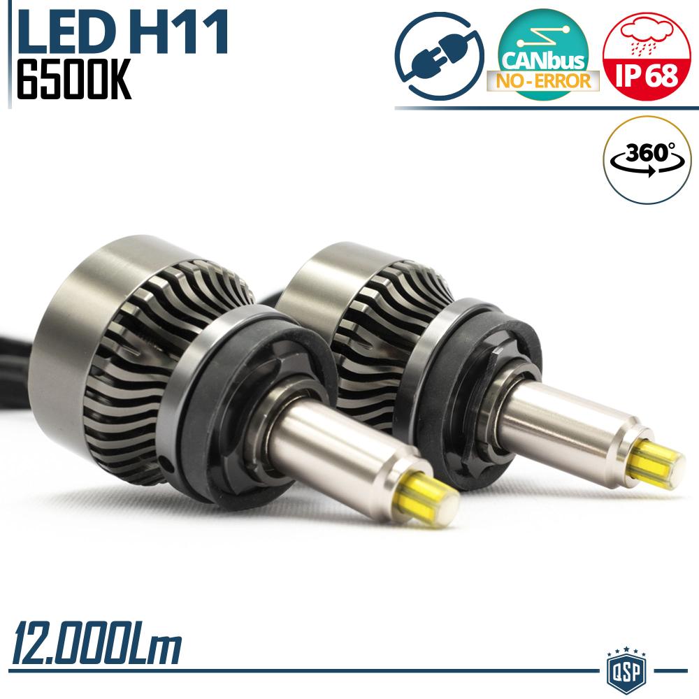 H11 LED Kit für LENTICULAR  Leistungsstarkes 360° Licht 12.000