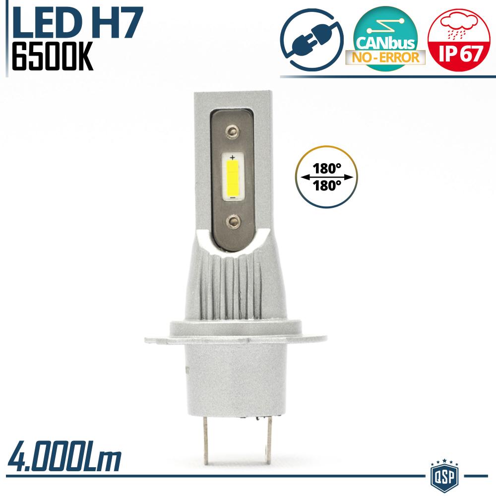 1 Ampoule LED H7, Blanc Pur 6.500K Puissant 4000LM