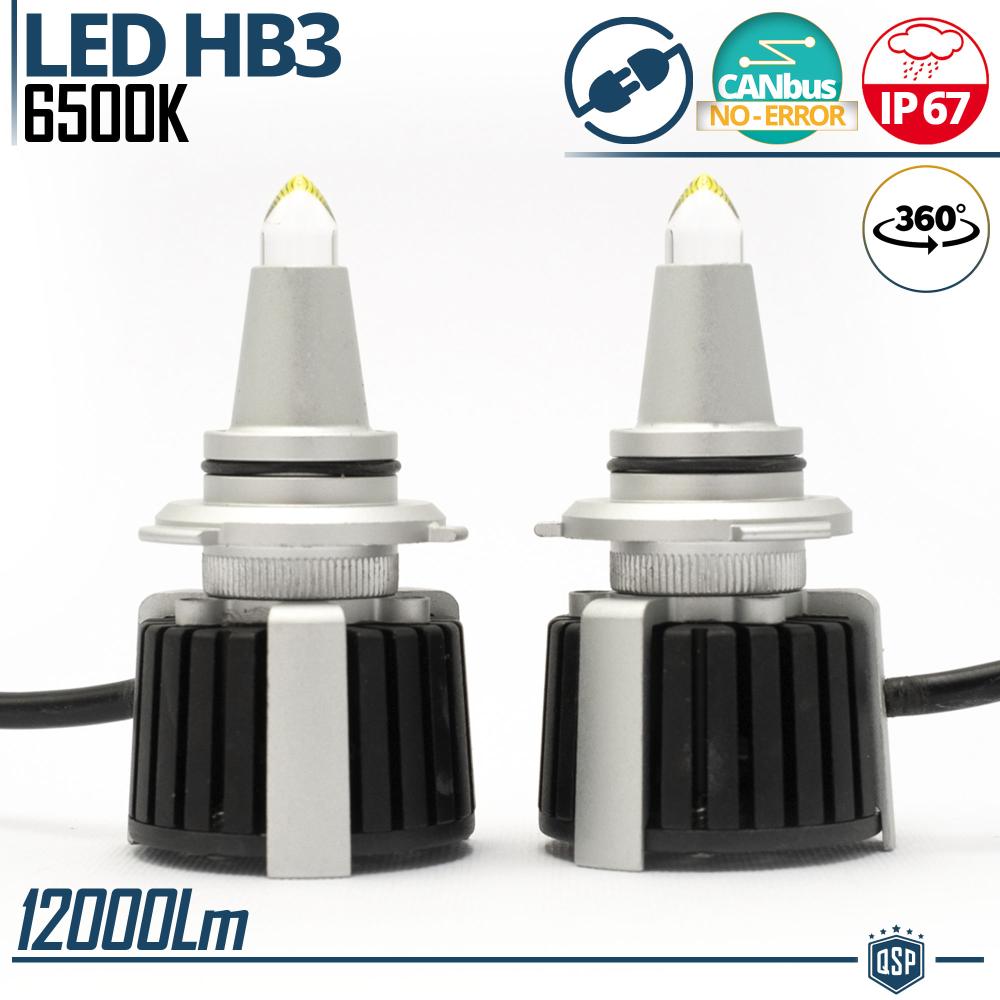 HB3 Quarz LED Birnen Lampen Kit 360° CANBUS