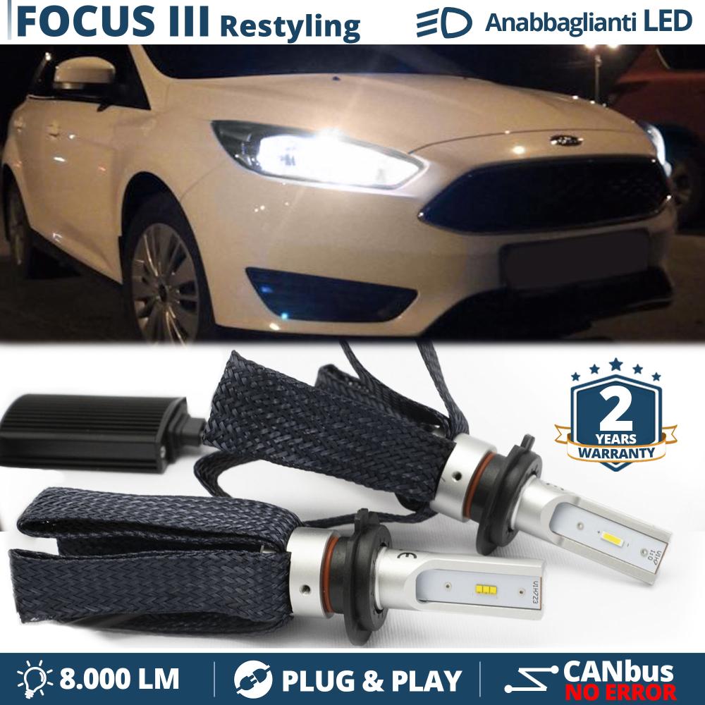 Kit LED H7 pour Ford Focus mk3 Phase 2 Feux de Croisement CANbus