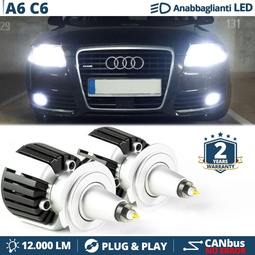 H7 LED Kit für Audi A6 (C6) Abblendlicht | LED Birnen CANBUS Weiß Eis |  6500K 12000LM
