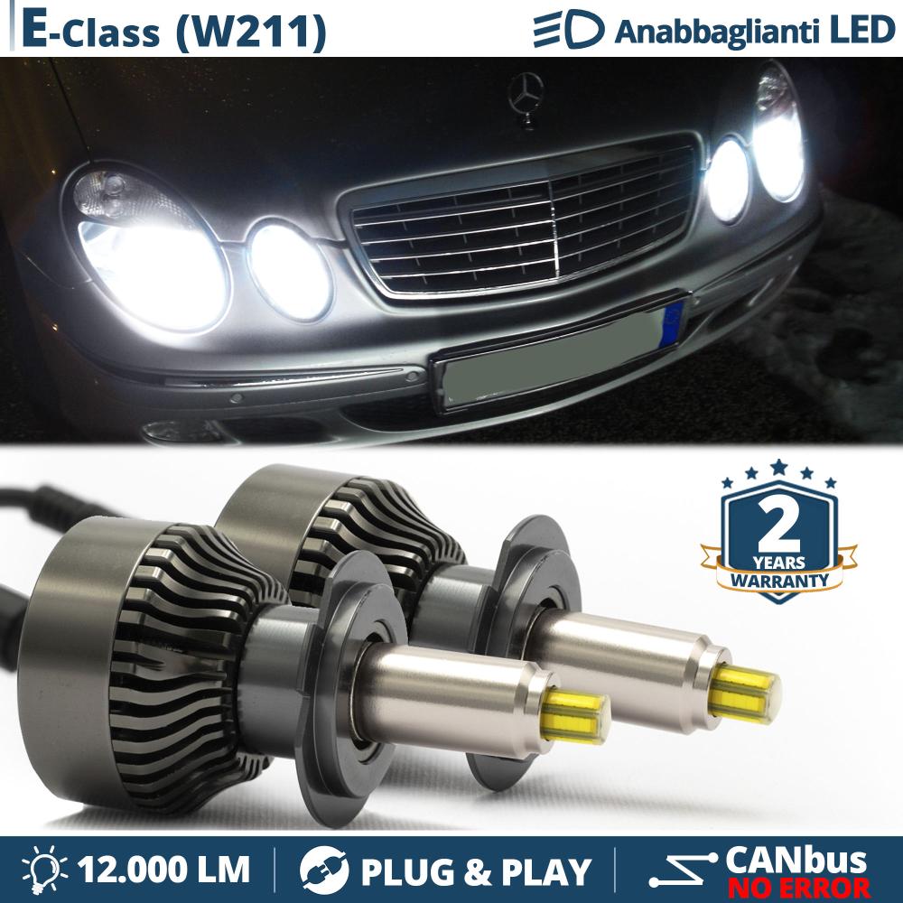 H7 LED Kit für Mercedes E-KLasse W211 Abblendlicht | Canbus LED Birnen  6500K 12000LM