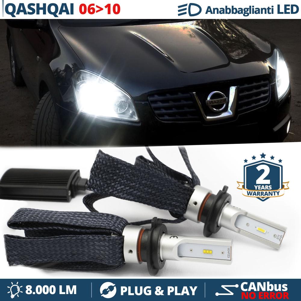 H7 LED Kit für Nissan Qashqai J10 06-10 Abblendlicht CANbus Birnen