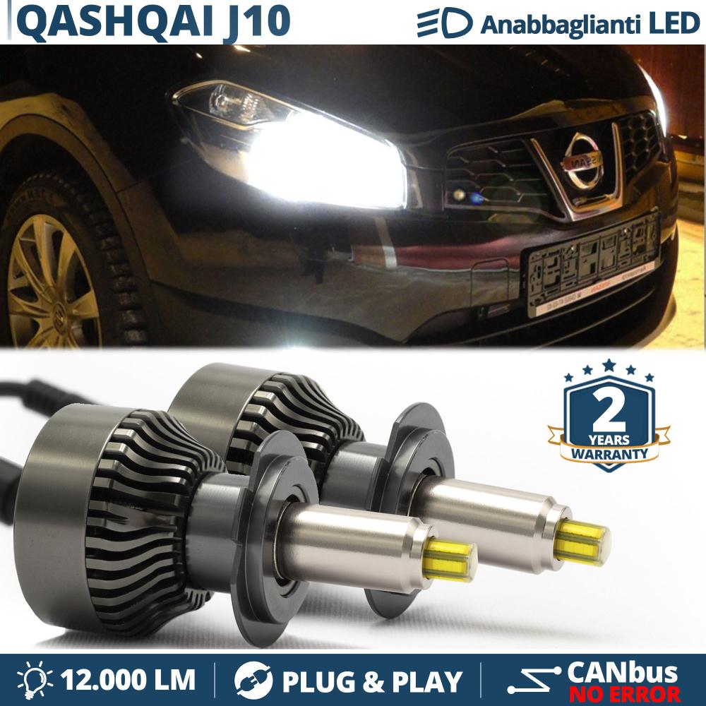 Kit LED H7 pour Nissan Qashqai J10 Phase 2 Feux de Croisement