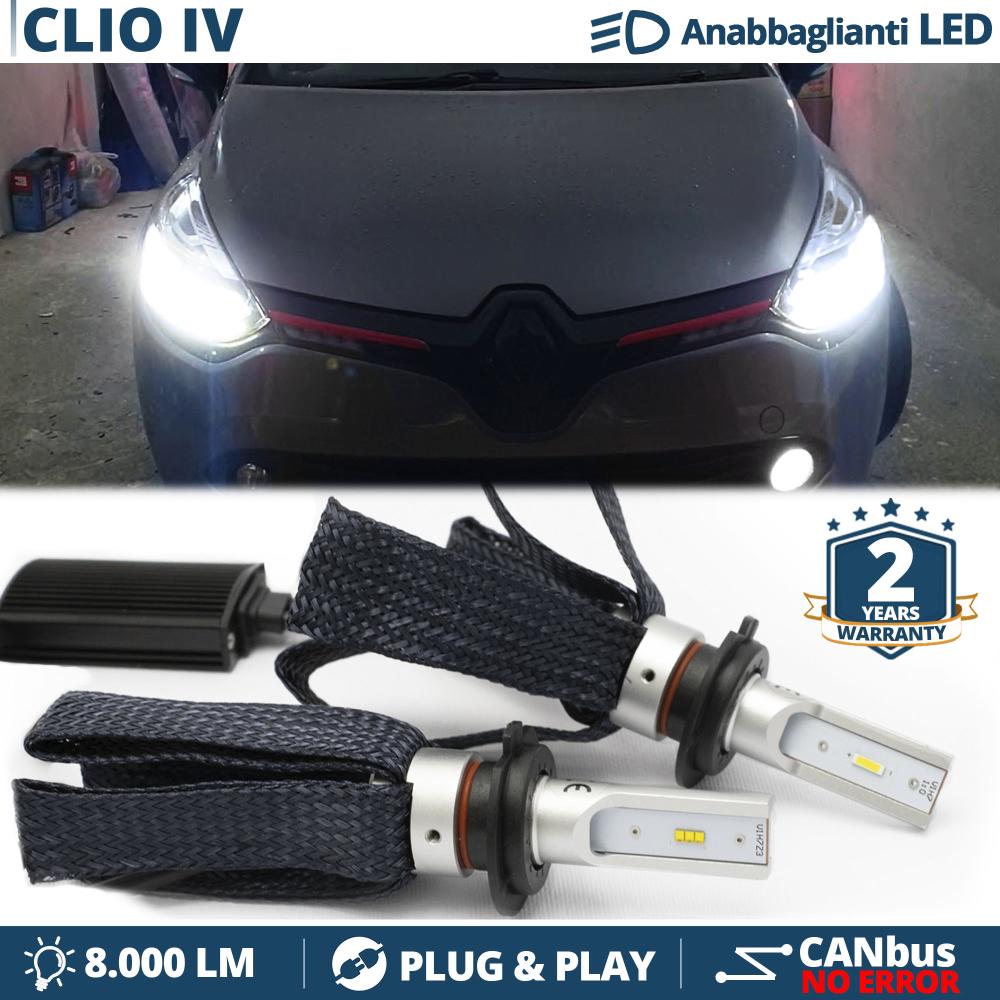 Kit LED H7 pour Renault CLIO 4 Feux de Croisement CANbus | 6500K Blanc Pur  8000LM