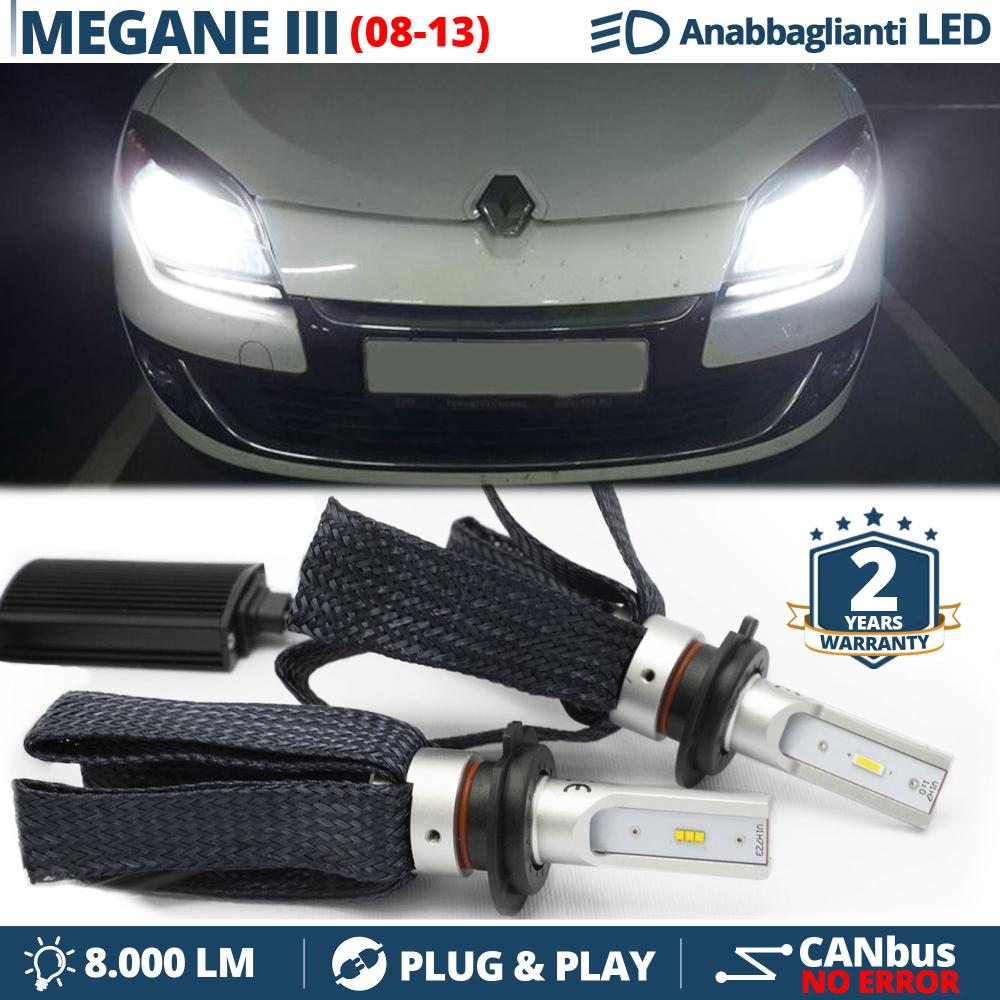 H7 LED Kit für Renault MEGANE 3 Pre-Facelift Abblendlicht CANbus Birnen  6500K Weißes Eis