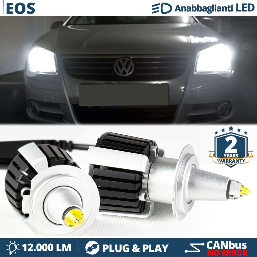 Kit LED H7 pour Volkswagen EOS Feux de Croisement Lenticulaires CANbus