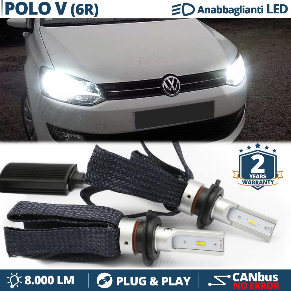 Kit Lampadine LED per VW POLO 6R Anabbaglianti H7 Luce Bianca | CANbus  6500K 8000LM