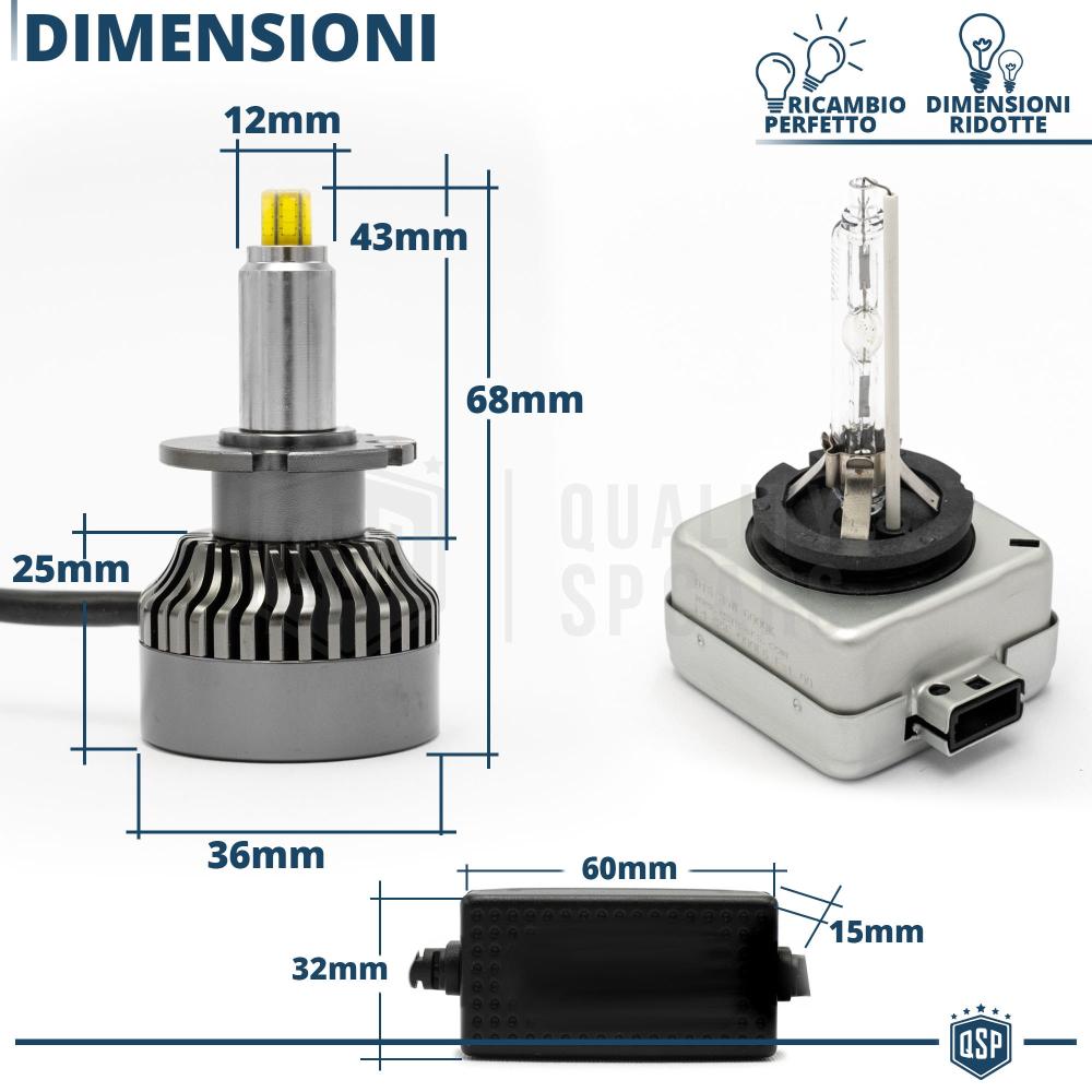 D1S LED Kit, Konvertierung von Xenon HID zu LED Birnen Plug & Play