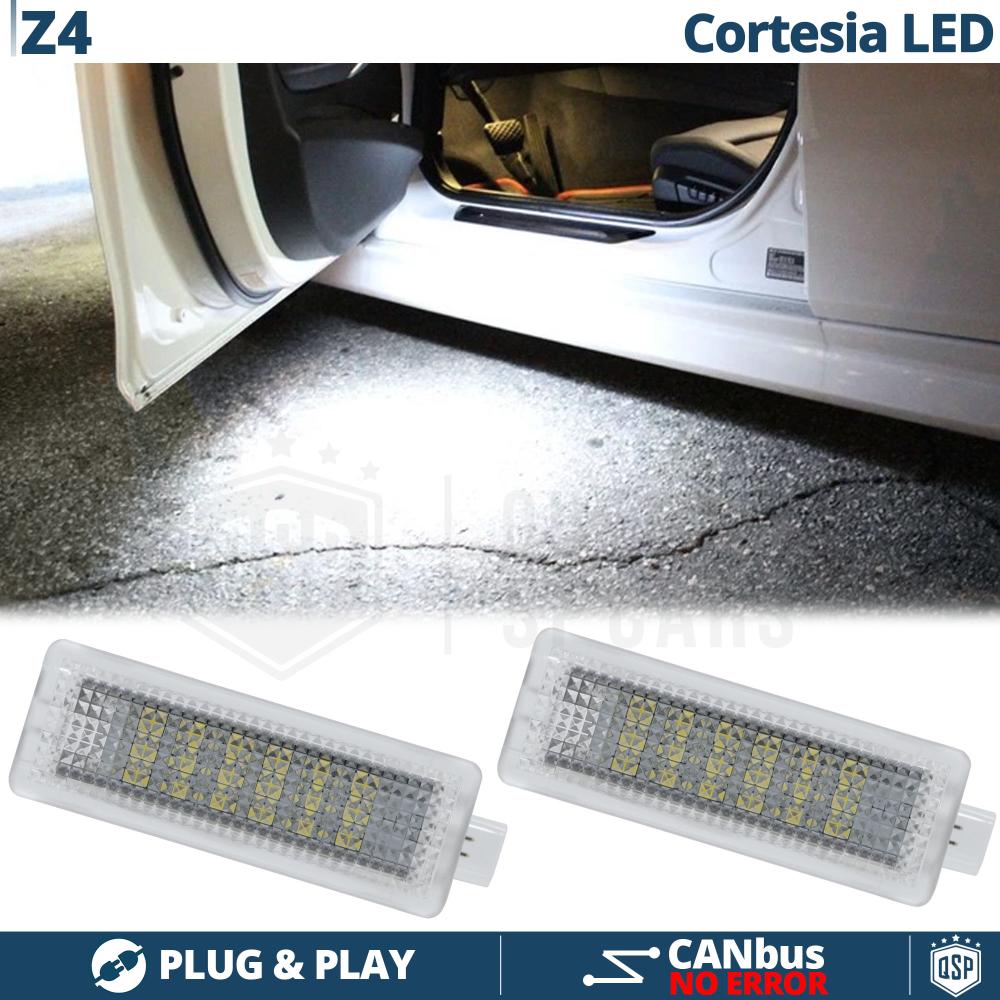 2 Luces de Cortesia LED para BMW Z4 E85, E86, Plafones Debajo Puerta Luz  BLANCA