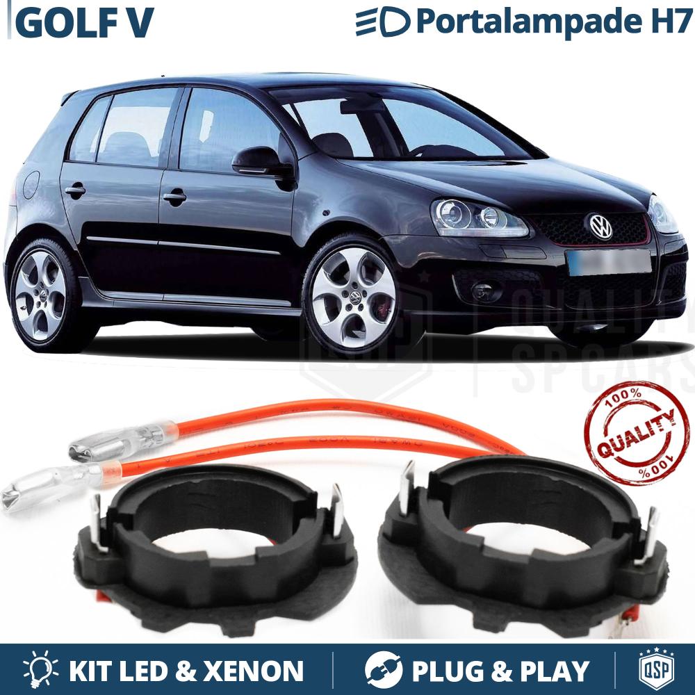 2X Scheinwerfer Lampe Halter Adapter KIT H7 LED-Halterung für VW GOLF V  (2003-2008)