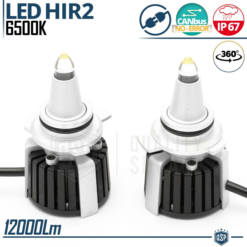 Quartz HIR2-HIR LED Bulbs Kit 360° CANBUS | Powerful White Light 6500K 55W