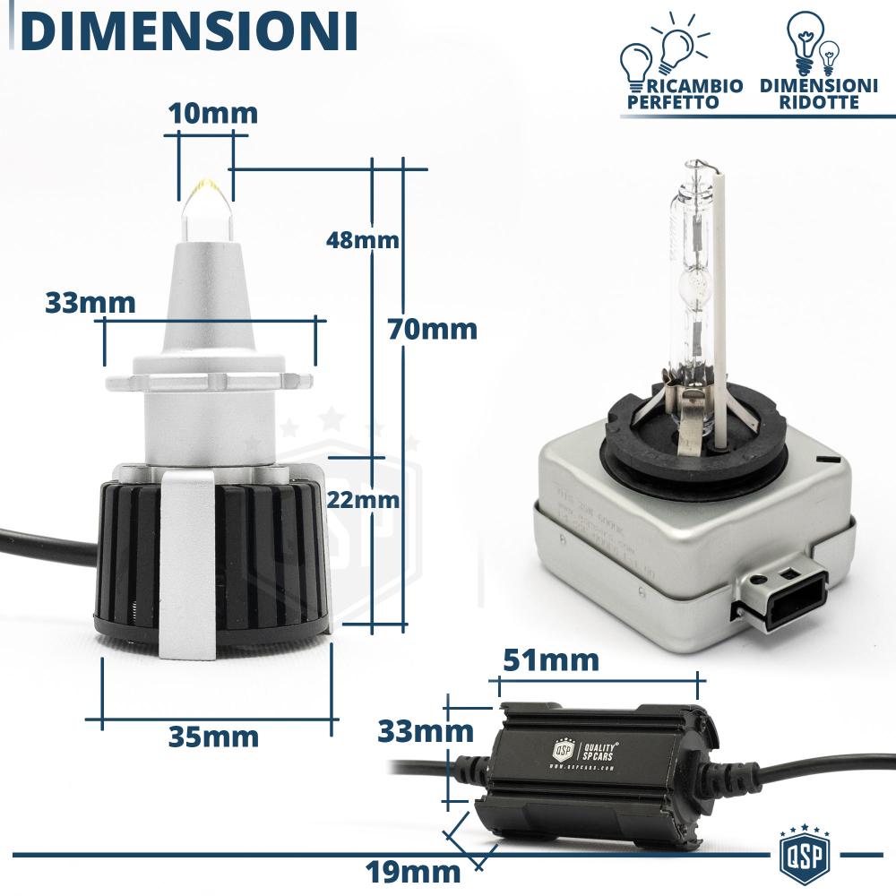 Chemini Ampoule D1S LED Voiture 110W Remplacer Kit de Conversion