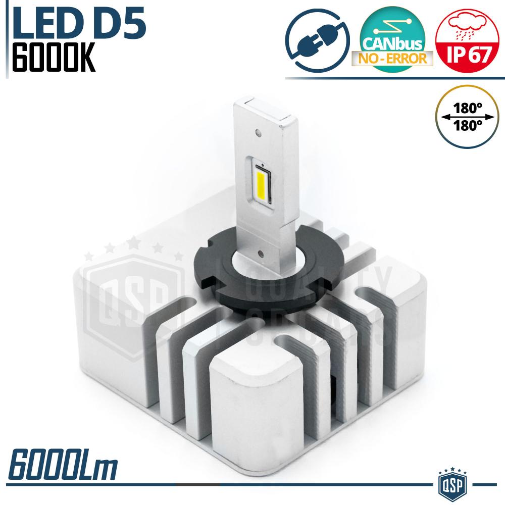 1 D5S LED Birne | PERFEKT Konvertierung von Xenon HID zu LED | Starkes  Weißes Licht 6000K