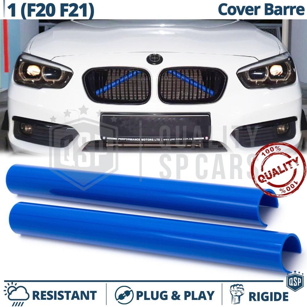 Blaue Kühlergrill Zierleisten Rohr Streifen für BMW 1ER F20 F21 | Starre  Kühlerschutz Bänder