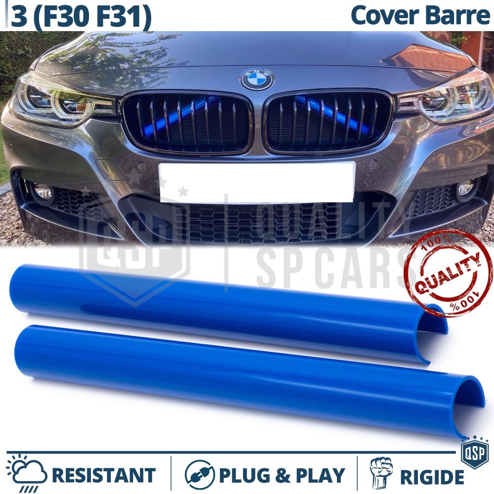 Blaue Kühlergrill Zierleisten Rohr Streifen für BMW 3ER F30 F31 | Starre  Kühlerschutz Bänder