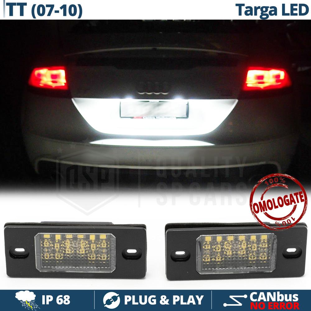 2 Kennzeichenbeleuchtung Led Für Audi TT 8J, Canbus 6.500K Weiße Eis, Plug  & Play