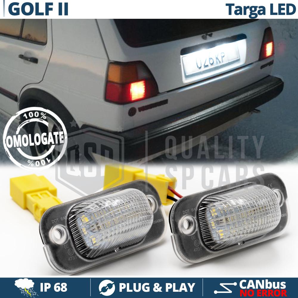LED License Plate Lights for Volkswagen Golf 2, CANbus, Plug & Play