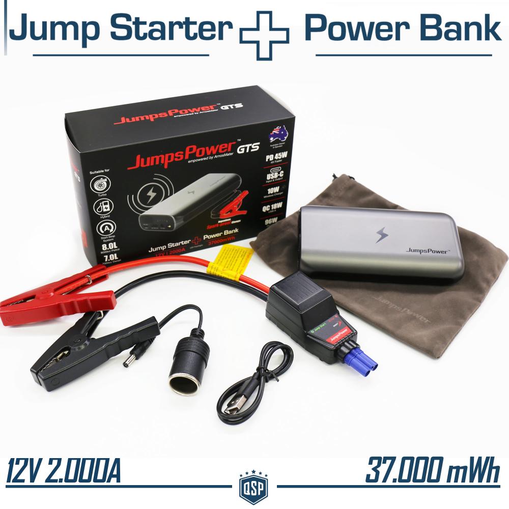 Car BOOSTER Emergency JUMP STARTER Portable in your Skoda + POWER BANK for  Planes
