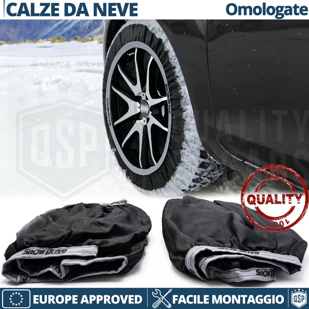 Calze da Neve per Audi A3 8P-8PA 08-12, OMOLOGATE Italia e Europa EN |  Alternativa Catene da Neve