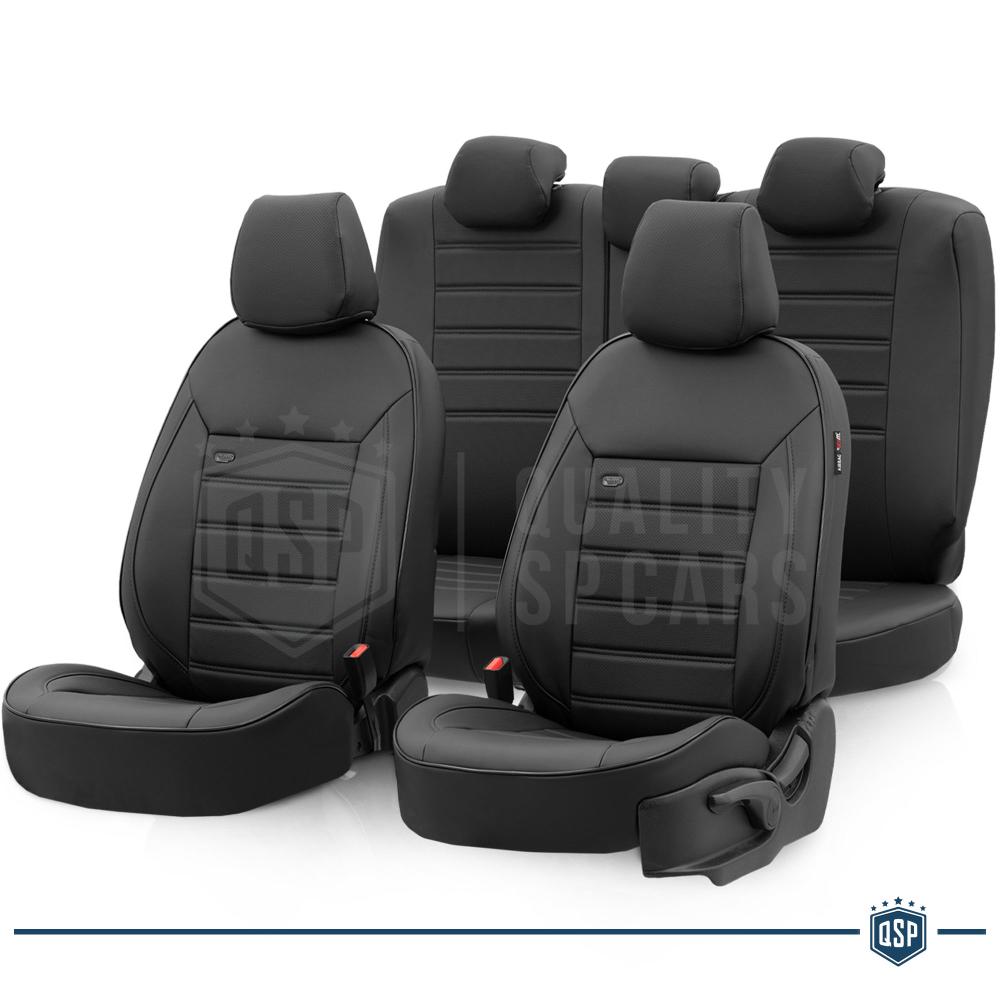 NOBQUA Car Seat Covers Universal Full Set for SEAT Tarraco/Tarraco  Xcellence/Tarraco FR/Tarraco FR Sport/Toledo/Toledo(5P)/Toledo  Sport(5P)/Toledo