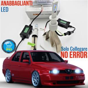 Anabbaglianti LED per Alfa Romeo 155 | Kit Luci Led H1 6500K 8000LM Luce Bianca | Canbus NO ERROR, Maglie Ramate