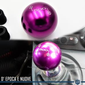 Universal PURPLE Gear Shift KNOB For FIAT 500 New and Classic in Anodized Stainless Steel
