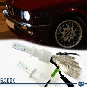 KIT FULL LED HEADLIGHT H1 FOR BMW 3 SERIES (E30) 82-92 LOWBEAM CANBUS 6500K 8000LM WHITE ICE