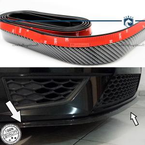 Adhesive SPOILER Compatible With JEEP, Bumper Lip or Side Skirt in CARBON FIBER EFFECT EPDM flexible