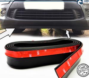 Adhesive SPOILER Compatible With LAND ROVER, Bumper Lip or Side Skirt in BLACK EPDM flexible