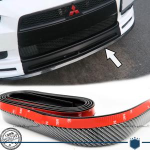 Adhesive Spoiler for Mitsubishi Lancer, 3000 GT, Bumper Lip or Side Skirt Black Carbon Fiber Flexible