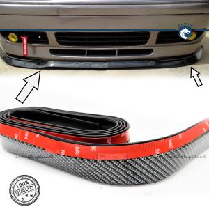 Adhesive Spoiler Compatible with Rover Bumper Lip or Side Skirt Black Carbon Fiber Flexible