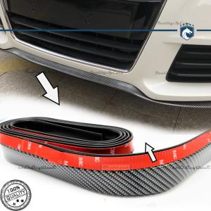 Spoiler Adesivo Compatibile con Saab Lama Sotto Paraurti Minigonne Fibra di Carbonio Nero Flessibile