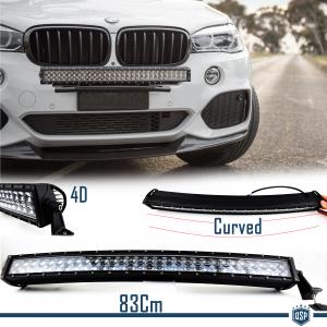 1 Barra Led 6000K Curvada para BMW Serie X SUV 83 CM Ajustable, Illuminación Spot